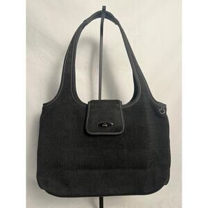 The Sak Woven Shoulder Bag Black Boho Minimalist Classic